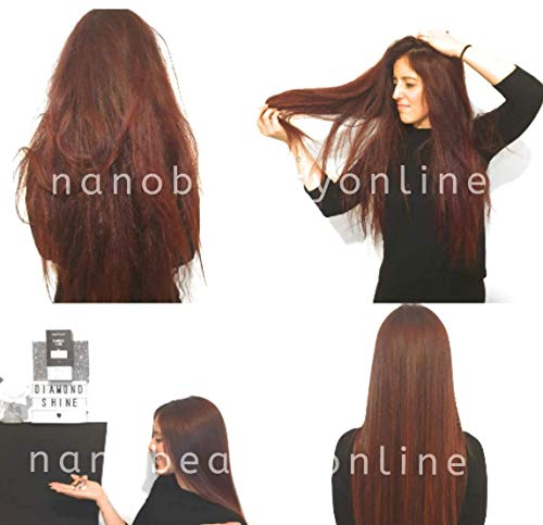 Alisado Brasileño Tratamiento de Keratina Kit Sin Formol 250 ml Con Champú 50 ml - Polvo De Diamante Real + Aceite De Argán