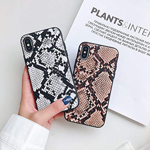 All-Equal Luxury Snake Skin Phone Case For iPhone 11 11Pro MAX 8 7Plus Case PU Leather Phone Bag For iPhone X XS MAX-C-For iPhone XS
