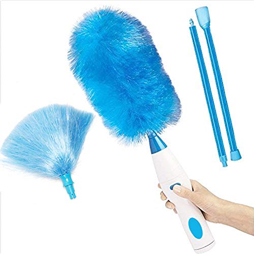 Alliebe spin Duster motorizado Polvo Varita de la batería de Plumas operado Duster Electricidad acción giratoria más de 250 RPM Electric Duster