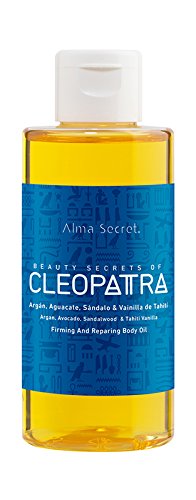 Alma Secret CLEOPATRA Aceite de Masaje Reafirmante y Rejuvenecedor con Sándalo y Vainilla de Tahití - 150 ml
