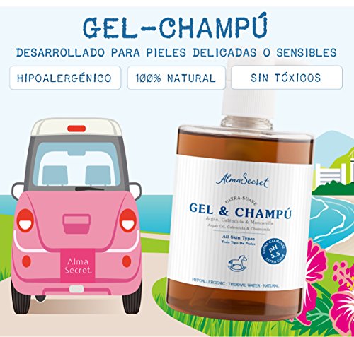 Alma Secret Gel-Champú suave con Argán, Caléndula & Manzanilla - 500 ml