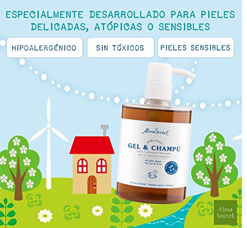 Alma Secret Gel-Champú suave con Argán, Caléndula & Manzanilla - 500 ml
