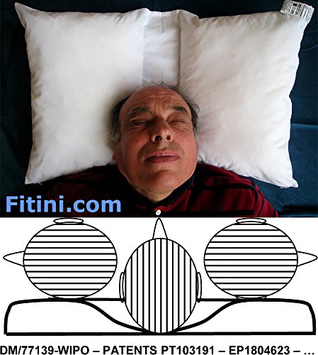 Almohada antironquidos anti-apnea anti-envejecimiento Fitini.com cojín ortopédico - se incluye una aplicación APP para reducir la apnea del sueño