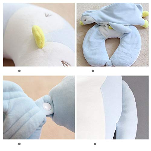 Almohada cervical 1PC espuma partículas en forma de U Almohada for cuello Almohada Cojín tiburón deformación coche del patrón de la protección del cuello almohadas de viaje almohada for el cuello slee