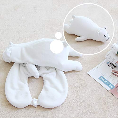 Almohada cervical 1PC espuma partículas en forma de U Almohada for cuello Almohada Cojín tiburón deformación coche del patrón de la protección del cuello almohadas de viaje almohada for el cuello slee
