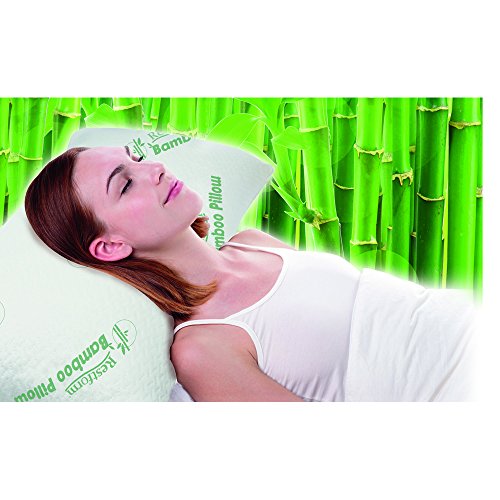 Almohada de bambú Restform®, almohada para la cabeza y cervical que se adapta, original del anuncio