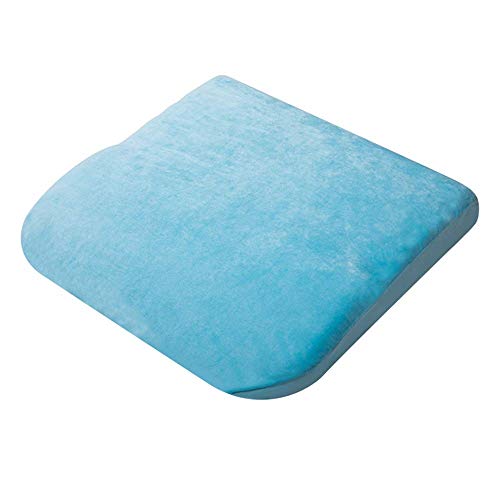Almohada de espuma viscoelástica para elevación de piernas, hipoalergénica, transpirable, lavable, apto para ciática, embarazo, dormir, dolor de espalda baja, azul