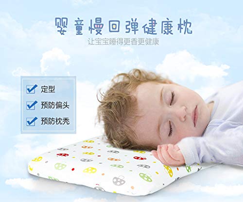 Almohada De Niños Delgada De Algodón Puro Bebé Lento Rebote Forma Almohada Bebé Almohada De Memoria De Bebé 0-3 Años De Edad Champiñones pequeños