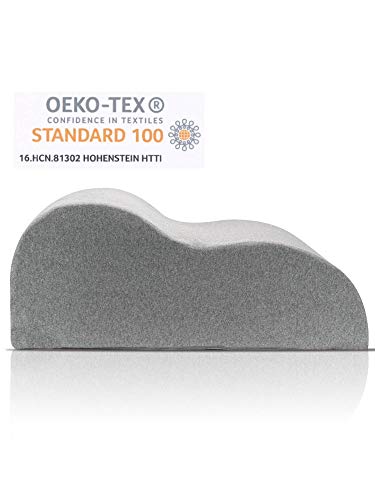 Almohada Pies NUBLAR - Elevador de Piernas - Almohadas Piernas con OEKO TEX - Almohada Piernas en Altopara Piernas Hinchadas - Memoria de Espuma Cuña de Pierna para Soporte y Relevamiento