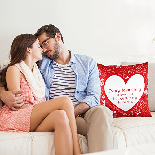 Almohada Y Funda De Cojín Para El Día De San Valentín - Regalos Románticos Para Amados, Novios, éL, Ella, Ella. - Sofa Car Home Decor "Cada Historia De Amor Es Hermosa, Pero La Nuestra Es Mi Favorita