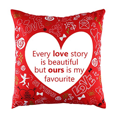 Almohada Y Funda De Cojín Para El Día De San Valentín - Regalos Románticos Para Amados, Novios, éL, Ella, Ella. - Sofa Car Home Decor "Cada Historia De Amor Es Hermosa, Pero La Nuestra Es Mi Favorita