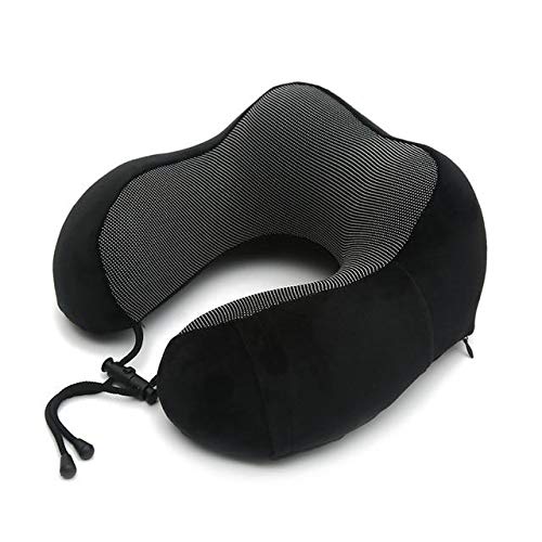 Almohadas Suaves para el Cuello de Viaje con Espuma viscoelástica en Forma de - Pack: Azul