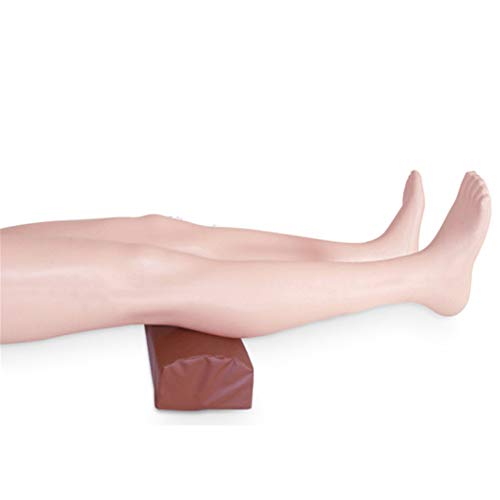 Almohadilla de elevación de la rodilla de la extremidad inferior, almohada de la media luna de la fractura del paciente de la cama casera, para los durmientes laterales y traseros,20*15*10cm