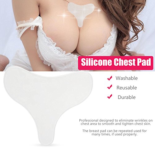 Almohadilla de Silicona- Elimina y Previene las Arrugas del Pecho, las Almohadillas de Silicona Pueden Reutilizarse,Reduce las Líneas Finas Durante el Sueño, Levanta el Tórax y Resuelve la Holgura