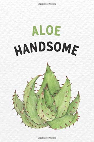 Aloe Handsome: Funny Aloe Vera Cover Journal / Notebook Gift for Him - Perfect Funny gift for Valentine's Day, Anniversary, Birthdays & Celebrations - 6" x 9", Lined,120 pages