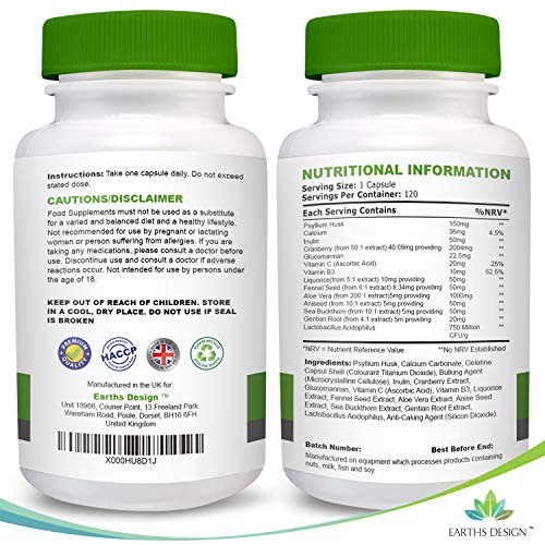 Aloe Vera - Pastillas de Aloe - Suplemento de Máxima Concentración - Para Hombres y Mujeres - Apto Vegetarianos - 120 Pastillas de Earths Design