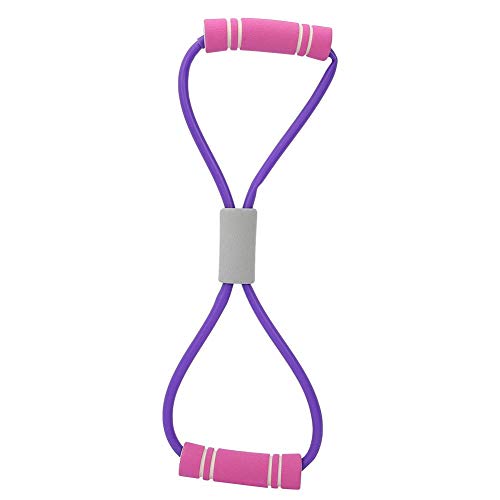 Alomejor Ejercicios Bandas 8 Formas de Ejercicio físico Tirando de la Cuerda Cuello de Goma Expansor Bandas de tensión para Yoga Pilates Estiramiento Entrenamiento