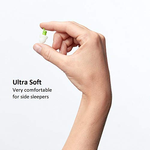 Alpine SleepSoft Tapones - Bloquea los ronquidos y mejora el sueño - Filtros suaves diseñados para dormir - Material hipoalergénico cómodo - Tapones reutilizables