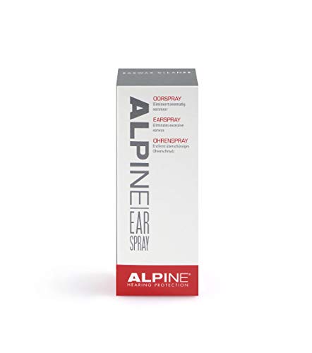 Alpine spray para los oídos y Spray de protección auditiva - Elimina de forma segura el exceso de cerumen - Extiende la durabilidad de los tapones - Fórmula suave con ingredientes activos
