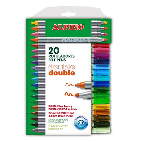 Alpino AR000058 - Estuche de 20 rotuladores, colores surtidos