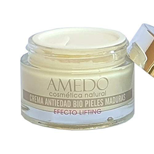 ALTAMENTE EFECTIVA - CREMA BIO PIELES MADURAS EFECTO LIFTING - Crema natural, antiedad, efecto lifting para la cara, cuello y escote. Tratamiento antiarrugas unisex. Día y noche, 50 ml