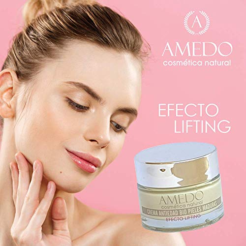 ALTAMENTE EFECTIVA - CREMA BIO PIELES MADURAS EFECTO LIFTING - Crema natural, antiedad, efecto lifting para la cara, cuello y escote. Tratamiento antiarrugas unisex. Día y noche, 50 ml