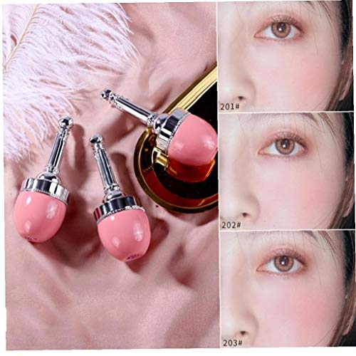 Altamente pigmentadas de la piel y Polvos Brillo Natural Blush brilla cosmético seguro Ingredientes mejilla Blush fácil de mezclar maquillaje Blush regalo dulce para las muchachas