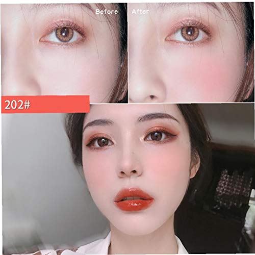 Altamente pigmentadas de la piel y Polvos Brillo Natural Blush brilla cosmético seguro Ingredientes mejilla Blush fácil de mezclar maquillaje Blush regalo dulce para las muchachas