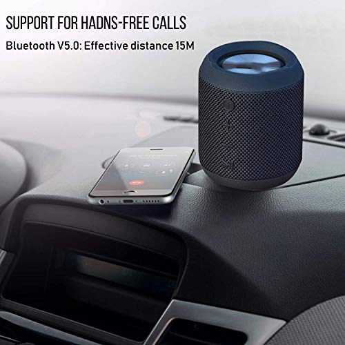 Altavoz Bluetooth Portátiles 20W, Altavoces Bluetooth, TWS HD Estéreo, 16 Horas de Reproducción, con Micrófono, FM/TF/AUX, Altavoz Bluetooth Ducha Impermeable IPX6 para el Hogar, Aire Libre, Viajes