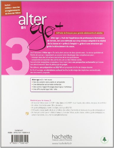 Alter ego + CD-ROM: Alter Ego + 3 : Livre de l'élève + CD-ROM