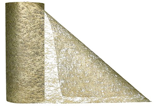 AmaCasa - Camino de mesa no tejido, cinta de mesa, no tejida, para boda, comunión, 23 cm/25 m