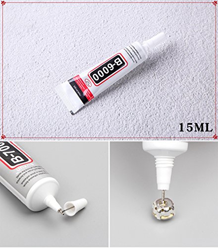 Amacoam DIY piedras preciosas con Stick adhesivo, 2500 unidades acrílico RHI nestone Diamante banda decorativa para boda cumpleaños, DIY Teléfono Móvil joyas collar pulsera Manualidades teselas