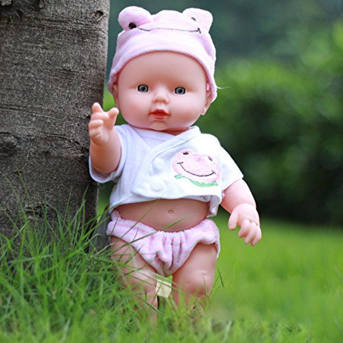 Amazingdeal365 30cm Reborn Bebé Muñeca realista de Vinilo de Silicona Suave Niños pequeños Juguetes niñas