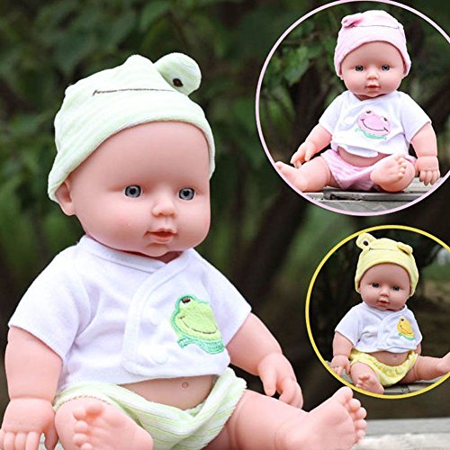 Amazingdeal365 30cm Reborn Bebé Muñeca realista de Vinilo de Silicona Suave Niños pequeños Juguetes niñas