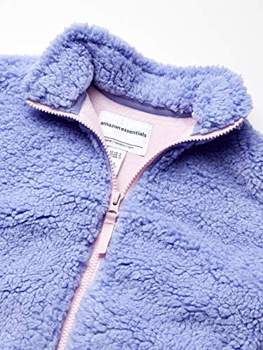 Amazon Essentials Full-Zip High-Pile Polar Fleece Jacket Outerwear-Jackets, púrpura Fresco, 24 meses