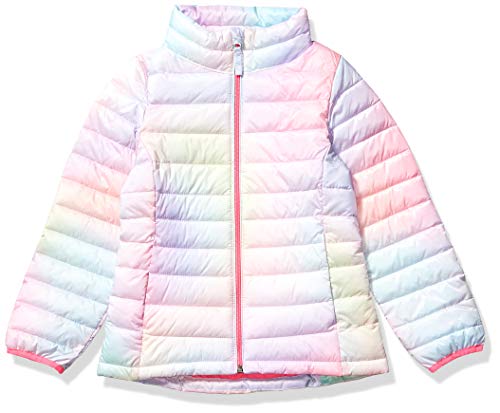 Amazon Essentials Hooded Puffer Jacket Outerwear-Jackets, Rosa Degradado, Large