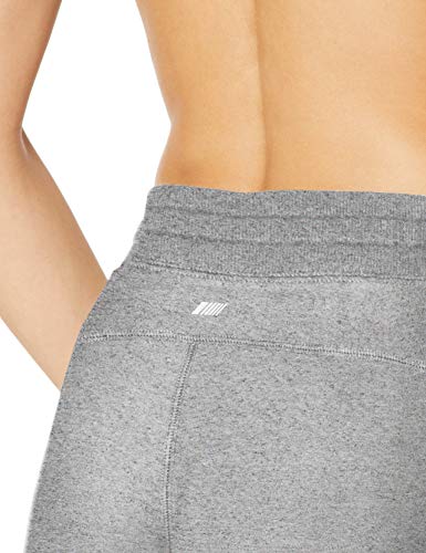 Amazon Essentials - Pantalón de mujer de algodón terry para correr, Gris (Grey Marl), US M (EU M - L)