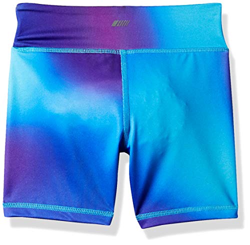 Amazon Essentials - Pantalones cortos deportivos elásticos para niña, Púrpura ombre, US 2T (EU 92-98)