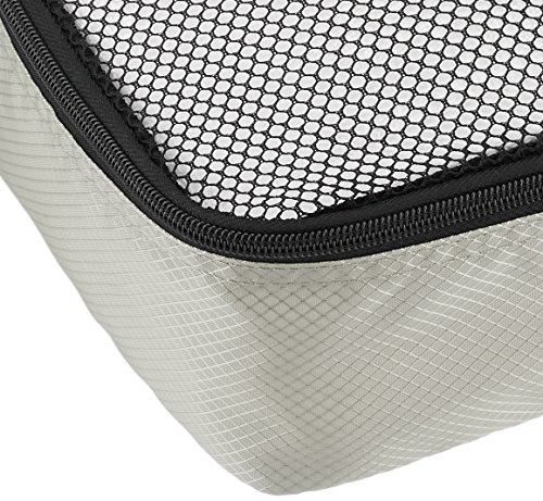 AmazonBasics - Bolsas de equipaje pequeñas (4 unidades), Gris