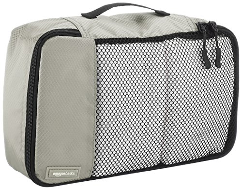 AmazonBasics - Bolsas de equipaje pequeñas (4 unidades), Gris