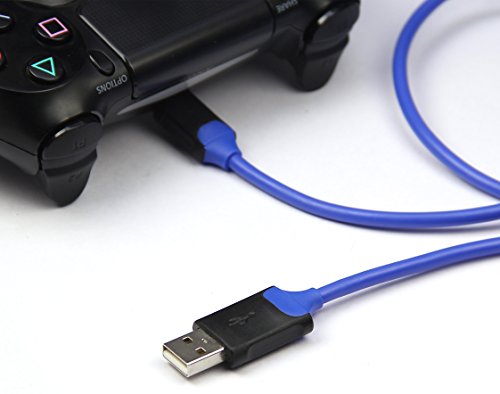 AmazonBasics - Cable de carga para mando de PlayStation 4