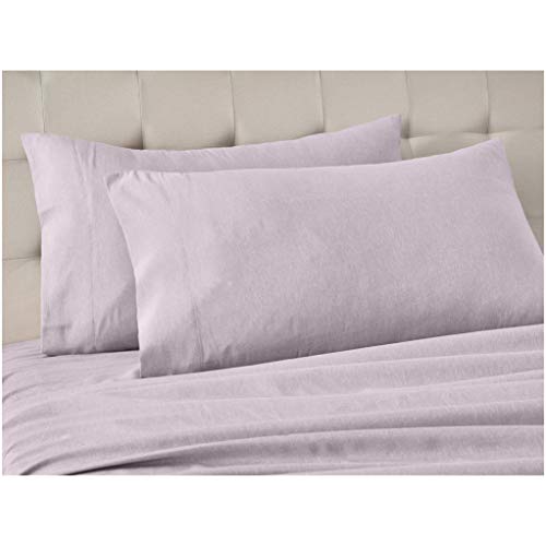 AmazonBasics - Funda de almohada de microfibra, juego de 2 unidades, 50 x 80 cm - Morado (Purple Dusk)