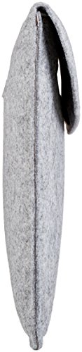 AmazonBasics - Funda de fieltro para portátil de 15,4 pulgadas, color gris claro