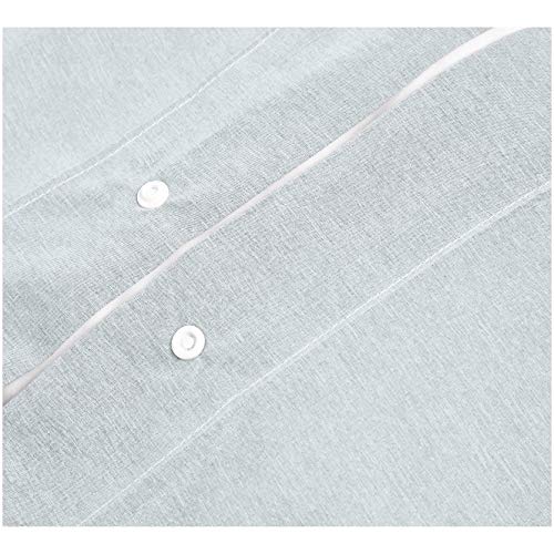 AmazonBasics - Juego de ropa de cama con funda de edredón, de microfibra, 260 x 220 cm, Azul (Cool Aqua)