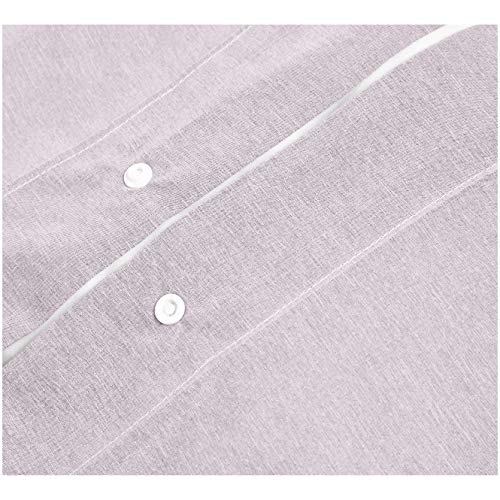 AmazonBasics - Juego de ropa de cama con funda de edredón, de microfibra, 260 x 220 cm, Morado (Purple Dusk)