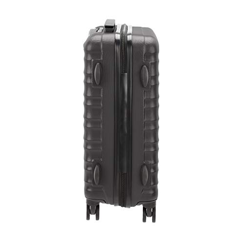 AmazonBasics - Maleta rígida de alta calidad, con ruedas y cerradura TSA incorporada, 55 cm, negro, apto para la mayoría de las aerolíneas de bajo coste