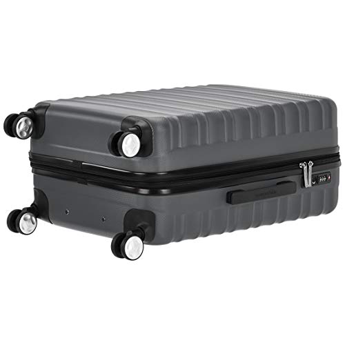 AmazonBasics - Maleta rígida giratoria prémium de 68 cm, gris