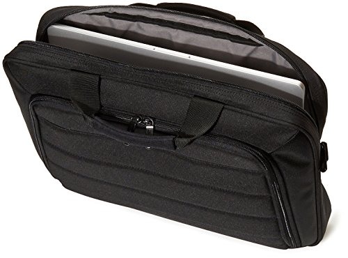 AmazonBasics – Maletín para ordenadores portátiles y tabletas, negro, 40 cm