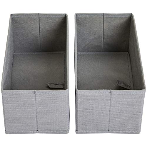 AmazonBasics – Organizadores para ropa para cajón, Juego de 6 unidades