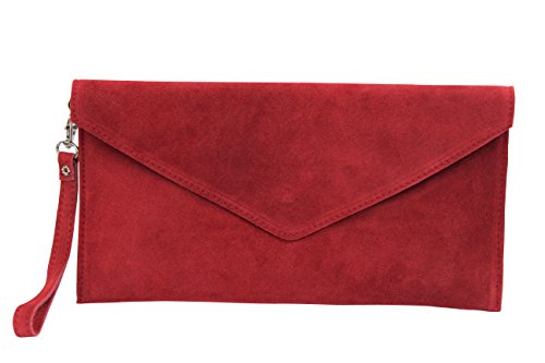 AMBRA Moda - Bolso de hombros de mujeres ( 32 x 2 x 17 cm), Rojo